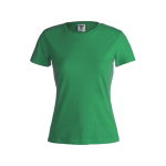 Camisetas de propaganda para mujer de 100% algodón 180 g/m2 Keya color verde primera vista