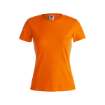 Camisetas de propaganda para mujer de 100% algodón 180 g/m2 Keya color naranja primera vista