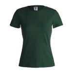 Camisetas de propaganda para mujer de 100% algodón 180 g/m2 Keya color verde oscuro