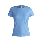 Camisetas de propaganda para mujer de 100% algodón 180 g/m2 Keya color azul claro primera vista