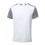 Camiseta técnica sublimada bicolor de poliéster 135 g/m2 MKT Troser color blanco
