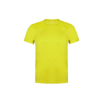 Camisetas para niños deportivas en poliéster transpirable 135 g/m2 MKT color amarillo primera vista