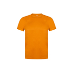 Camisetas para niños deportivas en poliéster transpirable 135 g/m2 MKT color naranja segunda vista