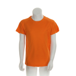 Camisetas para niños deportivas en poliéster transpirable 135 g/m2 MKT color naranja tercera vista
