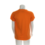 Camisetas para niños deportivas en poliéster transpirable 135 g/m2 MKT color naranja cuarta vista