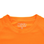 Camisetas para niños deportivas en poliéster transpirable 135 g/m2 MKT color naranja quinta vista