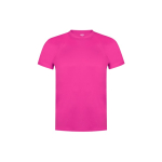 Camisetas para niños deportivas en poliéster transpirable 135 g/m2 MKT color rosa primera vista