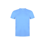 Camisetas para niños deportivas en poliéster transpirable 135 g/m2 MKT color azul claro primera vista