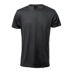 Camiseta de deporte en material RPET transpirable 135 g/m2 MKT Markus color negro