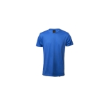 Camiseta de deporte en material RPET transpirable 135 g/m2 MKT Markus color azul primera vista