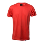 Camiseta de deporte en material RPET transpirable 135 g/m2 MKT Markus color rojo