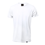 Camiseta de deporte en material RPET transpirable 135 g/m2 MKT Markus color blanco primera vista