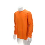 Camiseta técnica de manga larga de poliéster 135 g/m2 MKT Maik color naranja segunda vista