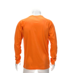 Camiseta técnica de manga larga de poliéster 135 g/m2 MKT Maik color naranja cuarta vista