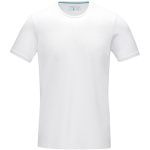 Camiseta publicitaria de algodón orgánico de 200 g/m2 Elevate NXT color blanco segunda vista frontal