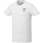 Camiseta publicitaria de algodón orgánico de 200 g/m2 Elevate NXT color blanco vista impresión serigrafía