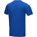 Camisetas publicitarias de algodón orgánico de 200 g/m2 Elevate NXT color azul real tercera vista trasera