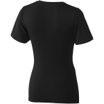 Camiseta propaganda para mujer algodón orgánico 200 g/m2 Elevate NXT color negro vista trasera