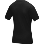 Camiseta propaganda para mujer algodón orgánico 200 g/m2 Elevate NXT color negro tercera vista trasera