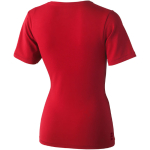 Camiseta propaganda para mujer algodón orgánico 200 g/m2 Elevate NXT color rojo vista trasera