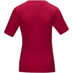 Camiseta propaganda para mujer algodón orgánico 200 g/m2 Elevate NXT color rojo segunda vista trasera