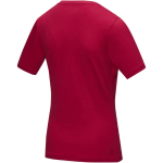 Camiseta propaganda para mujer algodón orgánico 200 g/m2 Elevate NXT color rojo tercera vista trasera