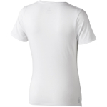 Camiseta propaganda para mujer algodón orgánico 200 g/m2 Elevate NXT color blanco vista trasera