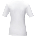 Camiseta propaganda para mujer algodón orgánico 200 g/m2 Elevate NXT color blanco segunda vista trasera