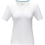Camisetas propaganda para mujer algodón orgánico 200 g/m2 Elevate NXT color blanco segunda vista frontal