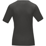 Camiseta propaganda para mujer algodón orgánico 200 g/m2 Elevate NXT color gris oscuro segunda vista trasera