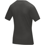 Camiseta propaganda para mujer algodón orgánico 200 g/m2 Elevate NXT color gris oscuro tercera vista trasera