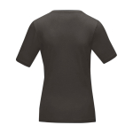 Camiseta propaganda para mujer algodón orgánico 200 g/m2 Elevate NXT color gris oscuro segunda vista trasera