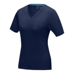 Camisetas propaganda para mujer algodón orgánico 200 g/m2 Elevate NXT color azul oscuro