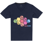 Camisetas propaganda para mujer algodón orgánico 200 g/m2 Elevate NXT color azul oscuro