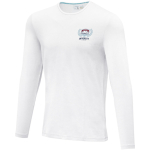 Camisetas de algodón orgánico suave 200 g/m2 Elevate NXT color blanco vista impresión serigrafía