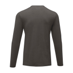 Camiseta de algodón orgánico suave para eventos 200 g/m2 Elevate NXT color gris oscuro segunda vista trasera