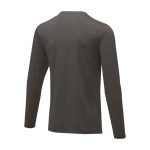 Camiseta de algodón orgánico suave para eventos 200 g/m2 Elevate NXT color gris oscuro tercera vista trasera