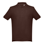 Polos personalizados en diversos colores y algodón 195 g/m2 THC Adam color marrón
