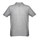 Polos personalizados en diversos colores y algodón 195 g/m2 THC Adam color gris