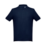 Polos personalizados en diversos colores y algodón 195 g/m2 THC Adam color azul marino primera vista