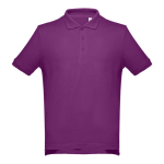 Polos personalizados en diversos colores y algodón 195 g/m2 THC Adam color morado