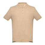Polos personalizados en diversos colores y algodón 195 g/m2 THC Adam color marrón claro