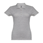 Polo para mujer de algodón en diversos colores 195 g/m2 THC Eve color gris