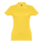Polo para mujer de algodón en diversos colores 195 g/m2 THC Eve color amarillo