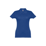 Polo para mujer de algodón en diversos colores 195 g/m2 THC Eve color azul real primera vista