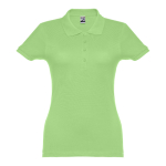 Polo para mujer de algodón en diversos colores 195 g/m2 THC Eve color verde claro
