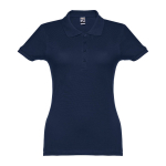 Polo para mujer de algodón en diversos colores 195 g/m2 THC Eve color azul oscuro primera vista