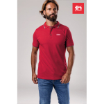 Polos con logotipo de corte slim fit de algodón 210 g/m2 THC Rome color rojo vista bodegón