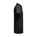 Polos con logo a todo color de algodón y poliéster 200 g/m2 THC Berlin color negro tercera vista