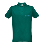 Polos con logo a todo color de algodón y poliéster 200 g/m2 THC Berlin vista principal